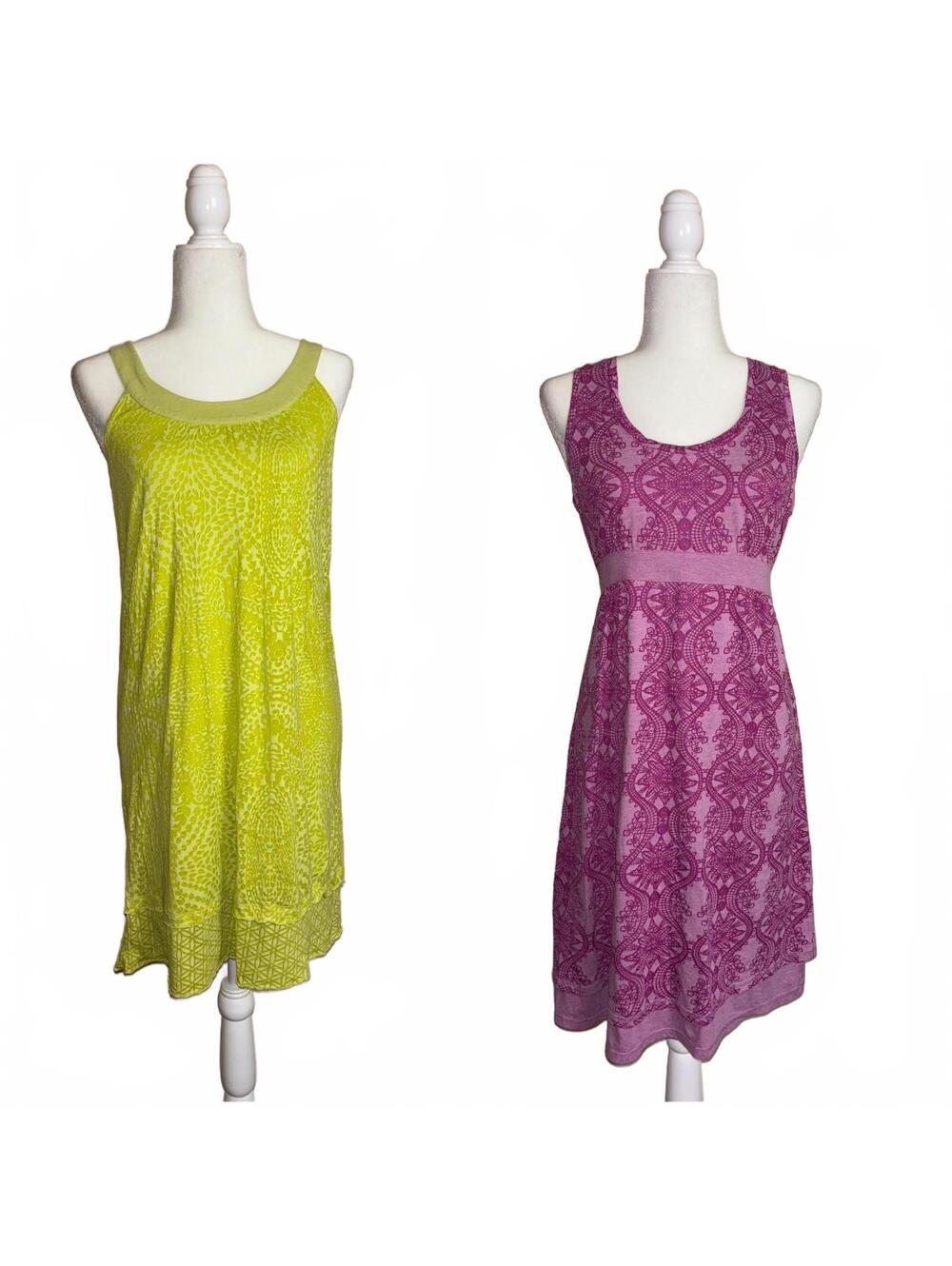 Lot of 2 Athleta Purple Medallion & Vyasa Dress